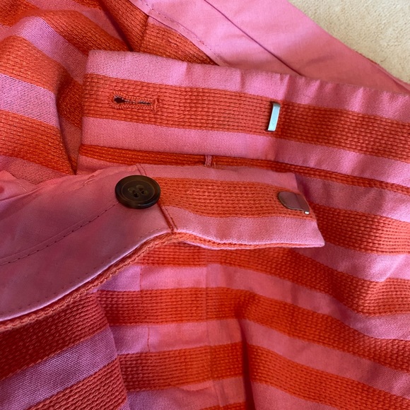 J.Crew Womens Pink and Red Striped Mini Skirt Size 8 - Picture 6 of 11